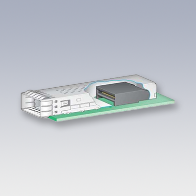 QSFG-DD module und 1x1 Cage